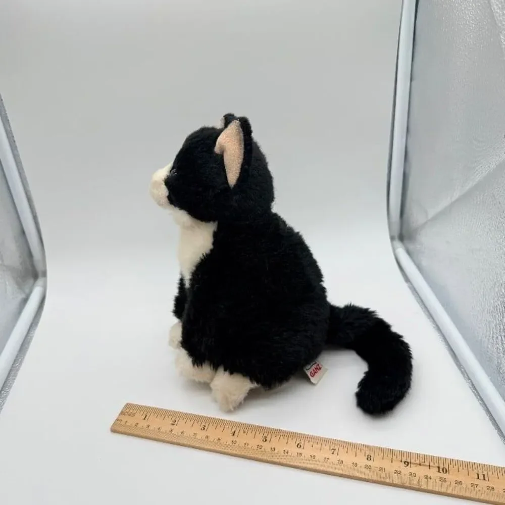 Webkinz Signature Tuxedo Cat Plush Black White WKSS2013 Stuffed Animal